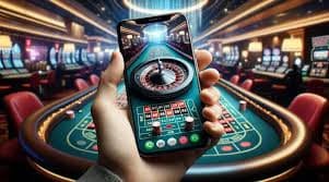 Penggemar sepak bola menikmati taruhan mobile di toto767 dengan layar smartphone